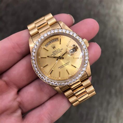 gold and diamond rolex replica|pre owned men's rolex watches.